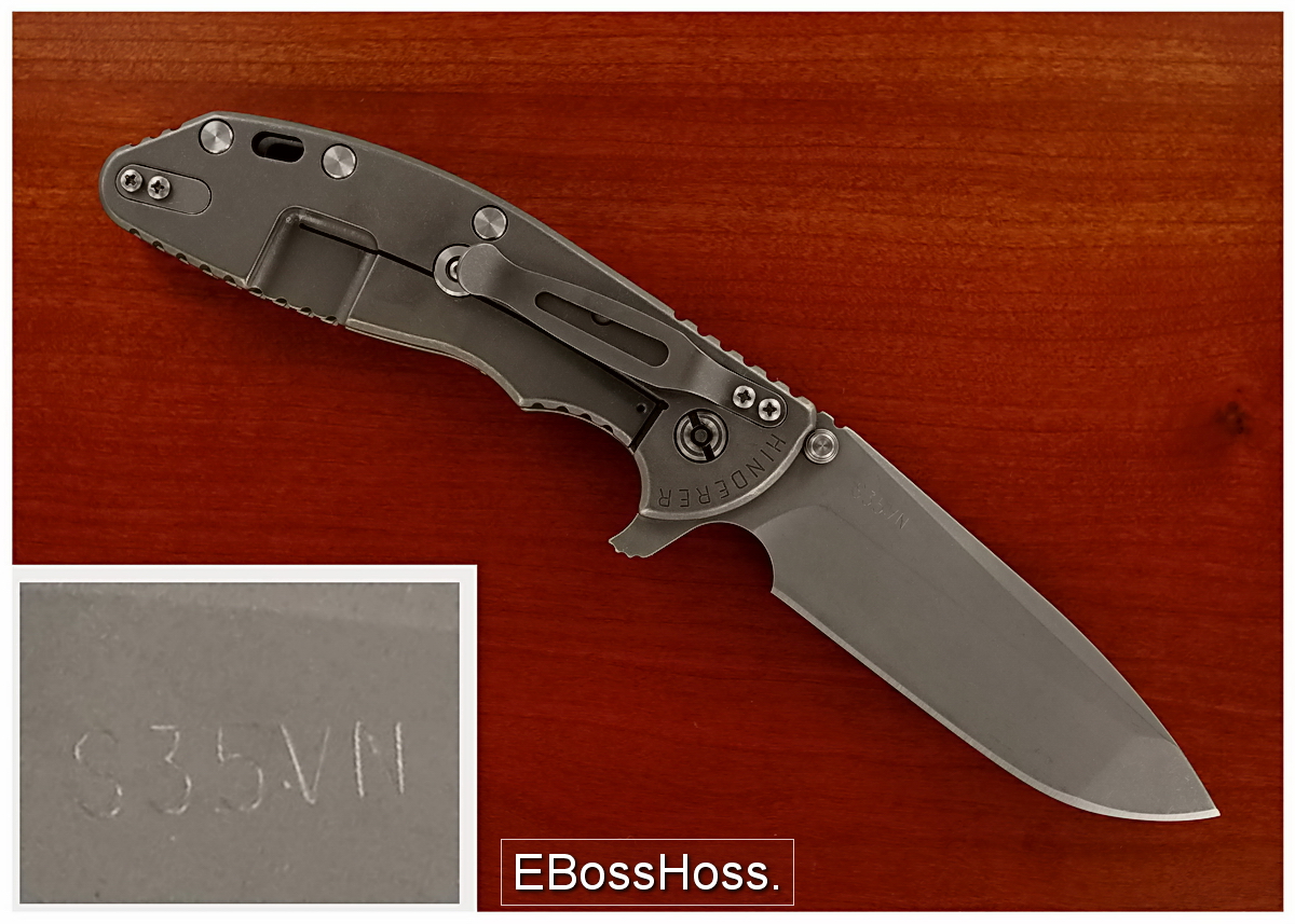 Rick Hinderer XM24 Flipper EBossHoss Knives